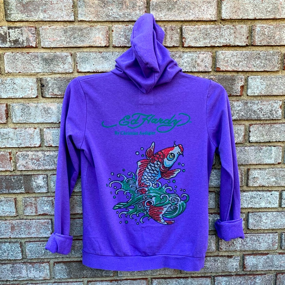 Ed Hardy Zip Up Sweatshirt